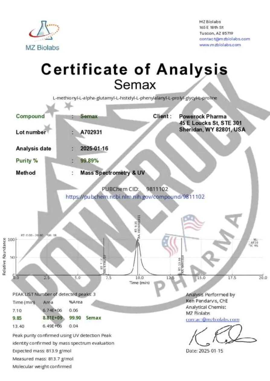 Chromatogram Semax